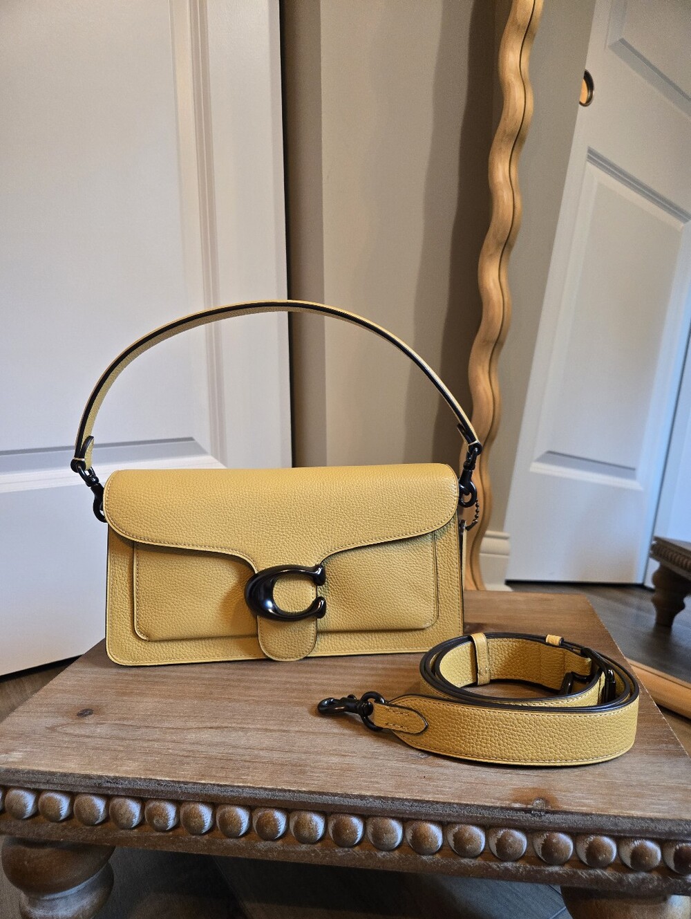 Coach Tabby Shoulder Bag 26 Honeycomb Pebble Leather Style 73995 Rare